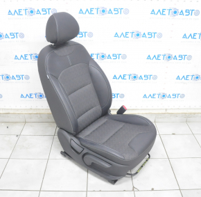 Passenger seat Kia Niro 17-22 HEV, PHEV with airbag, combined black, mechanical, heated