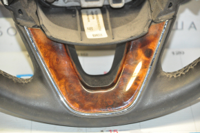 Steering wheel bare Lincoln MKX 16- leather black with heating, scratches