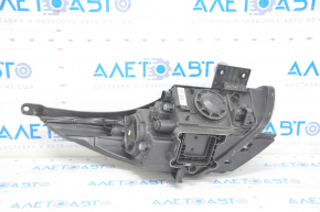 Headlight front left complete Kia Niro 17-19 HEV, PHEV with bracket, halogen, LED DRL, sand, for polishing