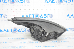 Headlight front left complete Kia Niro 17-19 HEV, PHEV with bracket, halogen, LED DRL, sand, for polishing