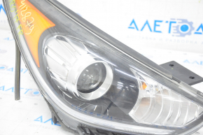 Front right headlight complete Kia Niro 17-19 HEV, PHEV with bracket, halogen, LED DRL, sand, for polishing