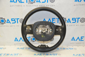 Naked steering wheel Jeep Cherokee KL 14 - black leather, without heating, minor scratches, torn fasteners