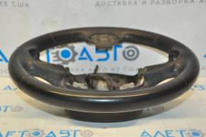Naked steering wheel Jeep Cherokee KL 14 - black leather, without heating, minor scratches, torn fasteners