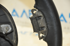 Naked steering wheel Jeep Cherokee KL 14 - black leather, without heating, minor scratches, torn fasteners