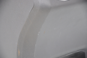 Console central armrest VW Atlas 18- leather, black, scratches, crack