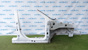 Front right quarter Ford Explorer 16-19 with central pillar, white, pokes