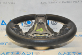 Naked steering wheel Kia Optima 16-18 rubber black, without pads and buttons, worn, dent