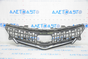 Radiator grill grill Toyota Prius V 12-14 prerest, with chrome, sand on chrome