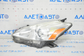 Headlight front left Toyota Prius V 12-14 bare pre-rest halogen, for polishing, breakage crepe