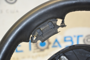 Naked steering wheel Jeep Cherokee KL 14 - black leather, no heating, dents, no pad, torn fasteners