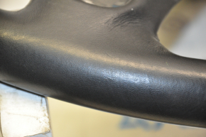 Naked steering wheel Jeep Cherokee KL 14 - black leather, no heating, dents, no pad, torn fasteners