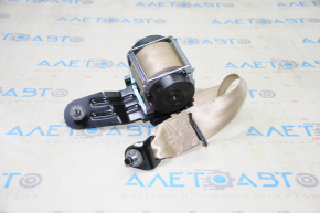 Rear left seat belt Hyundai Sonata 15-19 beige, dry cleanable