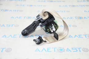 Rear left seat belt Hyundai Sonata 15-19 beige, dry cleanable