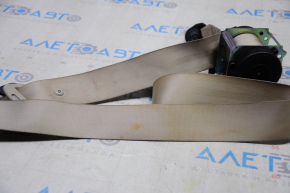 Rear left seat belt Hyundai Sonata 15-19 beige, dry cleanable