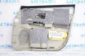 Door trim card front left Toyota Prius V 12-17 beige with beige insert cloth, scratches, for dry cleaning