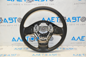 Naked steering wheel Subaru Forester 14-16 SJ black rubber, dent, scratch on plastic