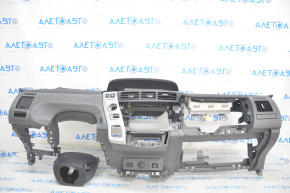 Torpedo front panel with AIRBAG Toyota Prius V 12-17 black + dark gray