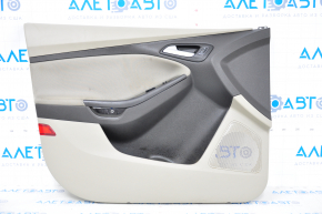 Door trim card front left Ford Focus mk3 15-18 gray with gray insert, cloth, for dry cleaning