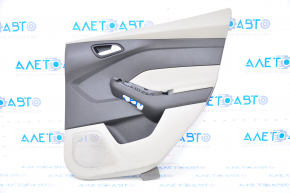 Door trim card rear right Ford Focus mk3 15-18 gray with gray insert plastic, scratch, for dry cleaning