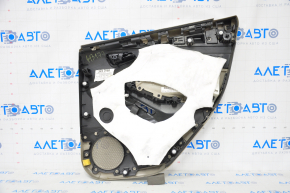Door trim card rear left Ford Focus mk3 15-18 gray with gray insert plastic, scratches, dry-cleaned