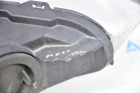 Headlight front left bare Ford Focus mk3 15-18 rest, halogen, spider web, crack, broken fastener