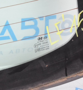 Rear glass Hyundai Sonata 15-19 sand