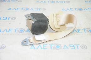 Seat belt 2nd row rear right Toyota Highlander 14-19 beige, broken fastening, for dry cleaning