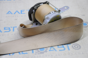 Seat belt 2nd row rear right Toyota Highlander 14-19 beige, broken fastening, for dry cleaning