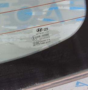 Rear glass Hyundai Sonata 15-19 peeled tint, sand