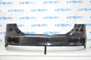 Rear bumper bare Ford Focus mk3 15-18 rest 4d, black, worn, broken fastener