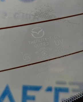 Rear glass Mazda 6 13-17 usa tinted, scratches