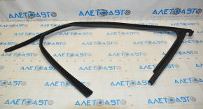Upper door molding, front right, VW Passat b7 12-15 USA, matte finish, with glass seal