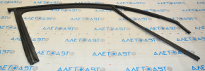 Upper front right door molding with seal Fiat 500X 16-21 black