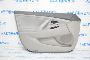 Door trim card front left Toyota Camry v40 leather gray, scratches, plastic turned white