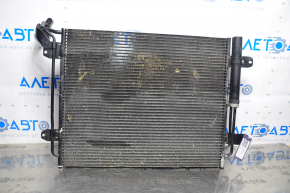 Air conditioning radiator condenser VW Tiguan 09-17 dented from below