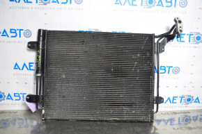 Air conditioning radiator condenser VW Tiguan 09-17 dented from below