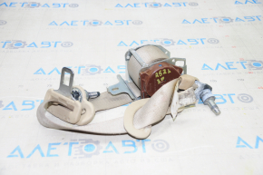 Seat belt 3 row right Nissan Pathfinder 13-20 beige, dry cleanable