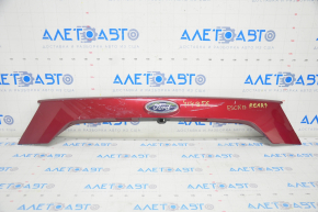 Upper trunk door molding with Ford Escape MK3 emblem 17-19 rest, under camera, cracked fasteners, scratches