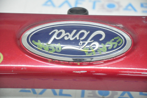 Upper trunk door molding with Ford Escape MK3 emblem 17-19 rest, under camera, cracked fasteners, scratches