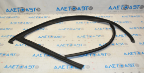 Upper front left door molding for VW Tiguan 09-18 matte, with glass seal