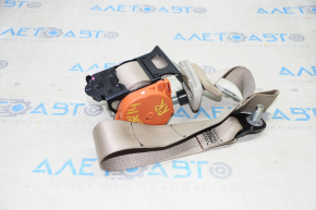 Seat belt 2 row right Nissan Rogue 14-20 beige, for dry cleaning