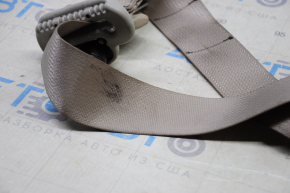 Seat belt 2 row right Nissan Rogue 14-20 beige, for dry cleaning
