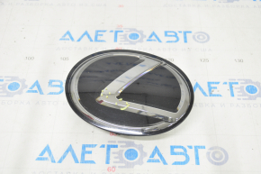Emblem of radiator grille front Lexus NX300 18-21 under radar, sand