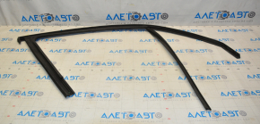 Upper front left door molding with seal Fiat 500X 16-21 black
