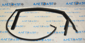 Upper rear left door molding for VW Passat b7 12-15 USA, matte finish with glass seal