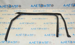 Upper rear left door molding for VW Jetta 19-24 with glass seal