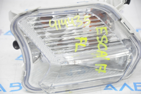 Left turn signal Ford Escape MK3 17-19 rest, white, with fog lights, for polishing