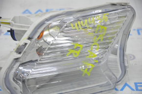 Right turn signal Ford Escape MK3 17-19 rest, white with fog lights, for polishing
