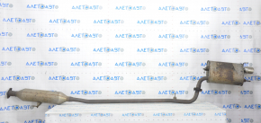 Exhaust line middle part with barrel Toyota Camry v40 2.4, hybrid rusty, studs to replace