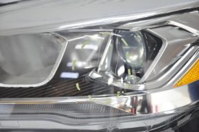 Headlight front left complete Ford Escape MK3 17-19 rest, halogen+led, light, varnish peeled, scratches